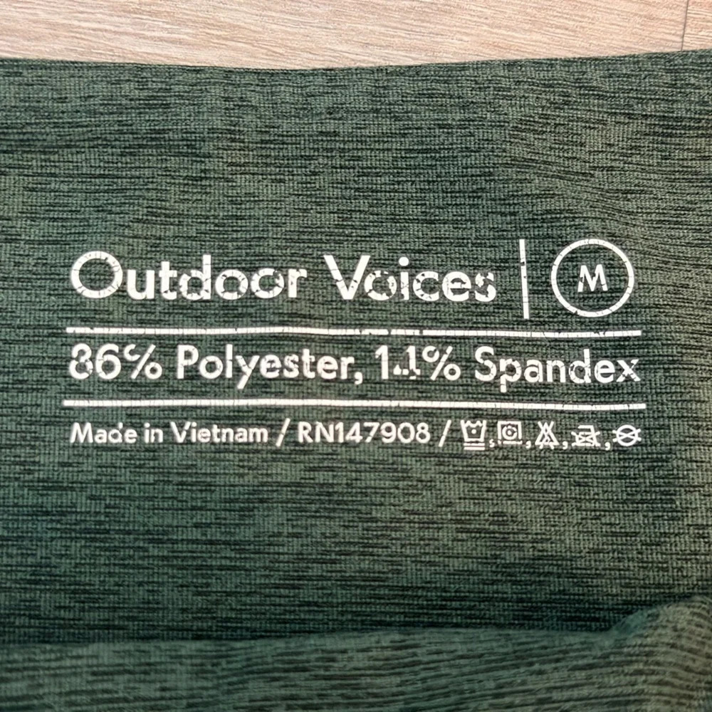 Outdoor voices leggings, green, size medium - Picture 2 of 5